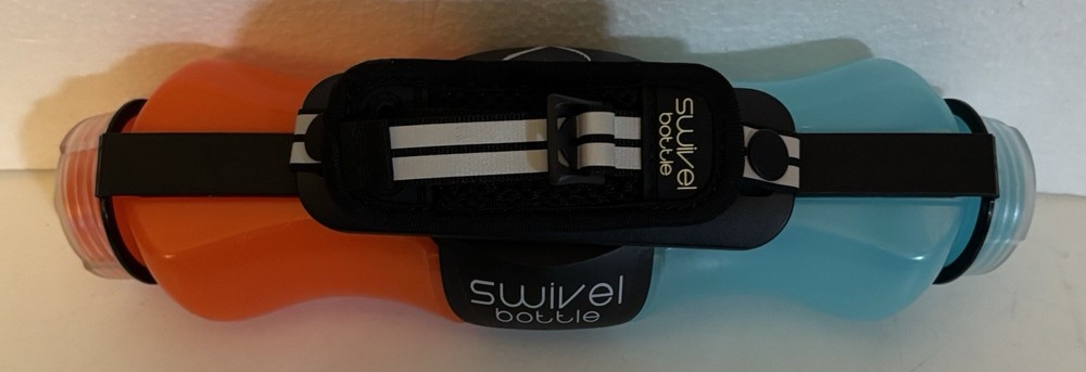 Two 8 oz Swivel Hydration Squeeze Bottle on a Swivel Design Adjustable Strap