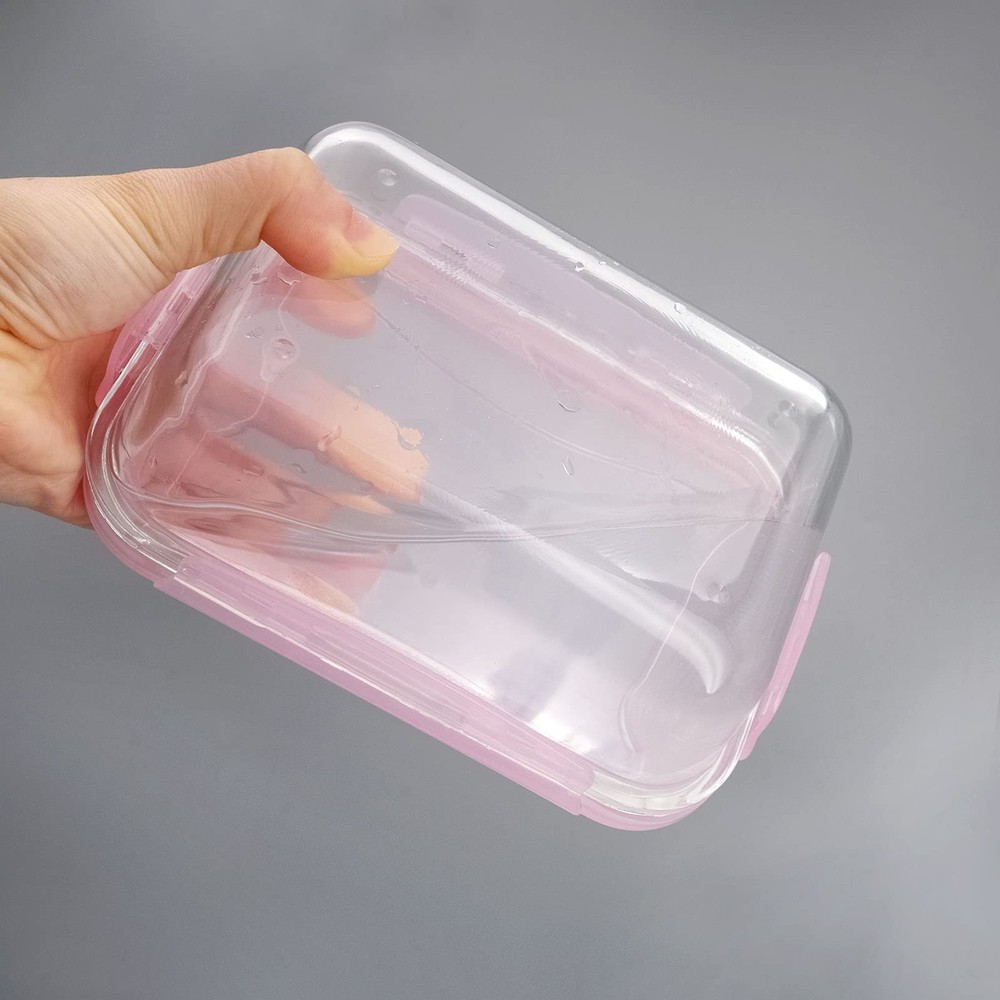 Gaskets Replacement for Glass Meal Prep Containers Universal Sealling Pink