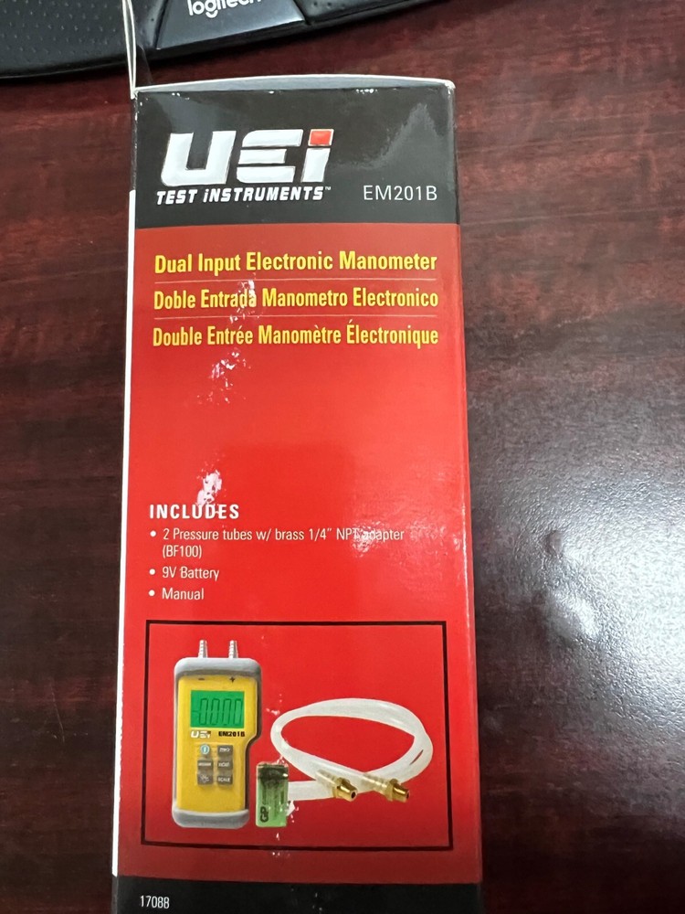 UEi Test Instruments EM201B Dual Input Differential Manometer