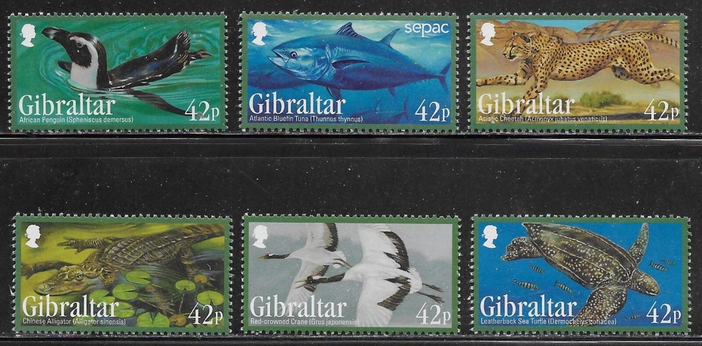 Gibraltar Scott #'s 1405 - 1410 MNH