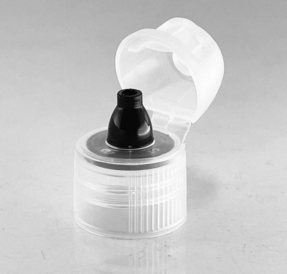 CLEAR 20mm Flip Top Snap Caps Bottle Cap Replacement (10-Pack)