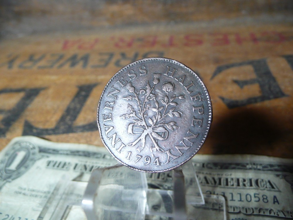 1794 INVERNESS HALF PENNY Conder Token