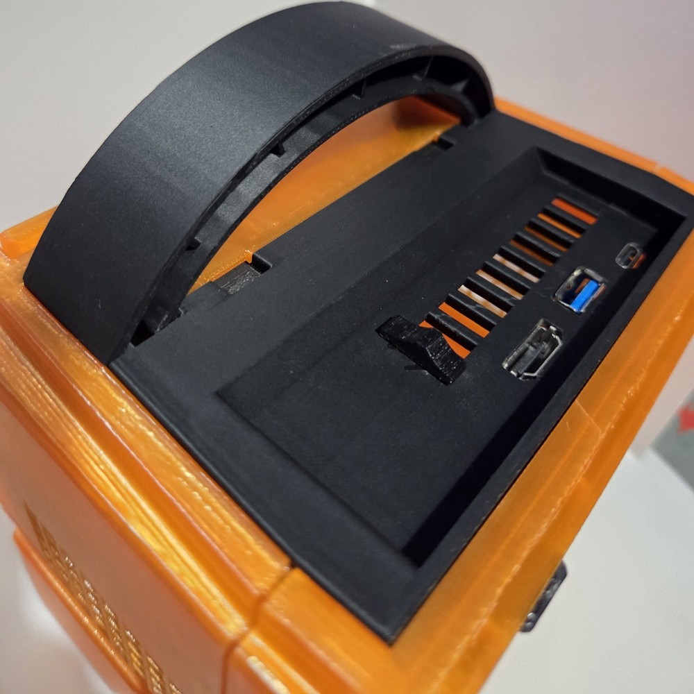Orange GameCube Style Dock for Nintendo Switch V1 & Oled
