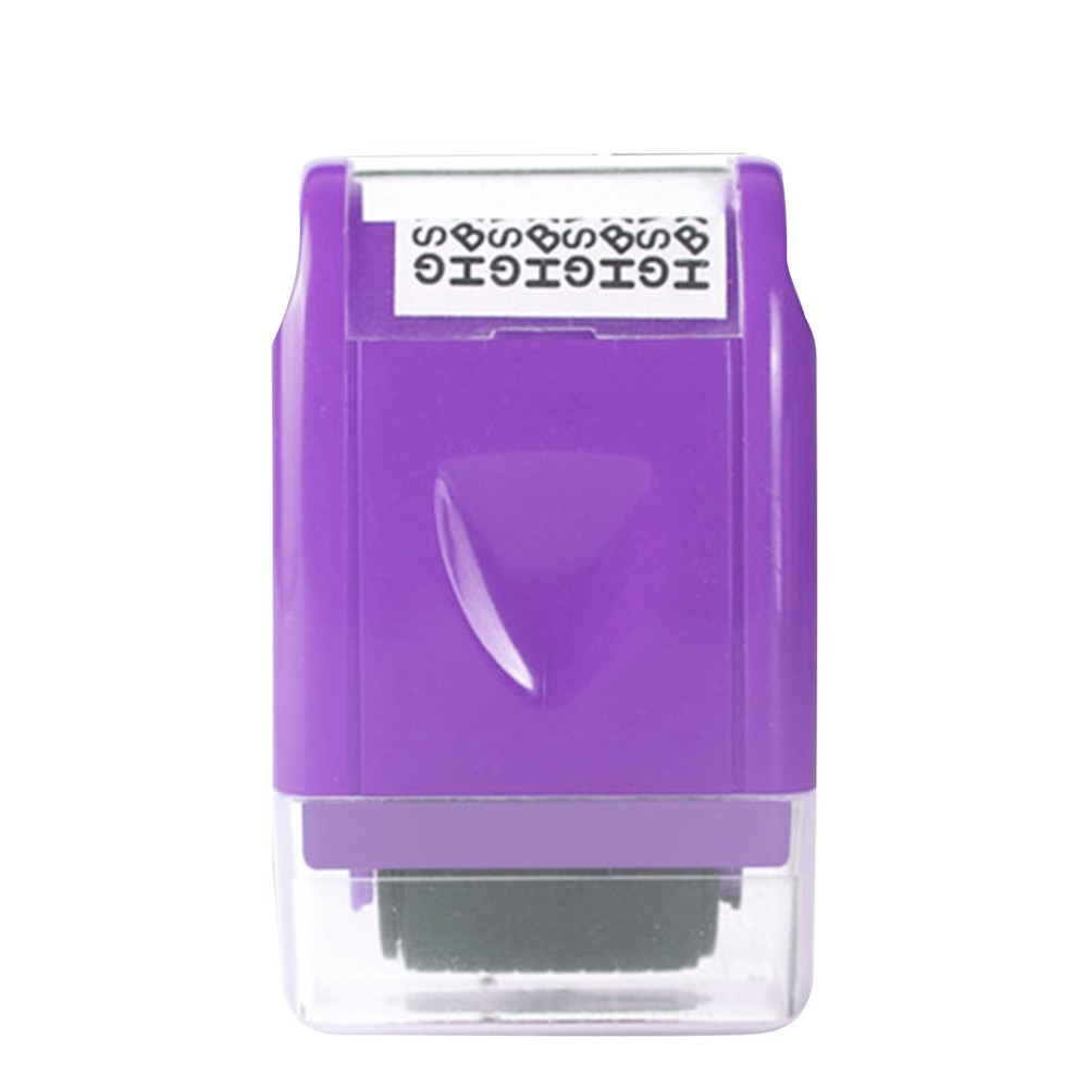 Purple Roller Stamp Data Security Protection Theft Prevention ID Stamp aa
