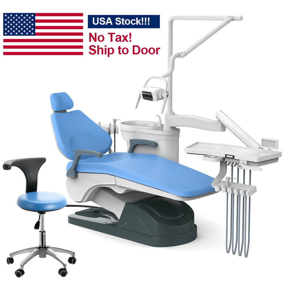 FDA Dental Unit Chair DC Motor Computer Controlled/Portable Unit Air Compressor