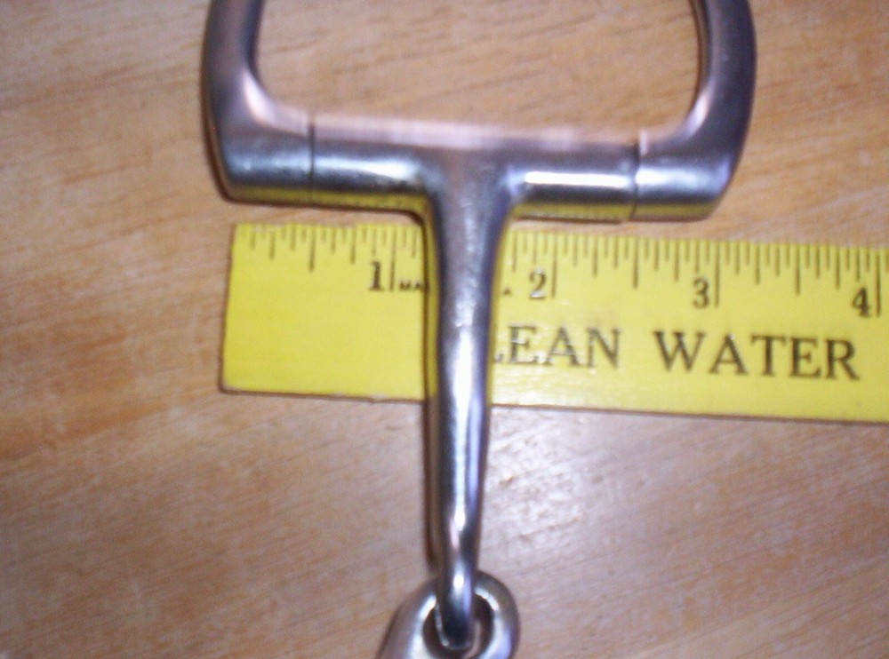 Used Stainless Eggbutt Snaffle Bit 4 1/2" Mouth