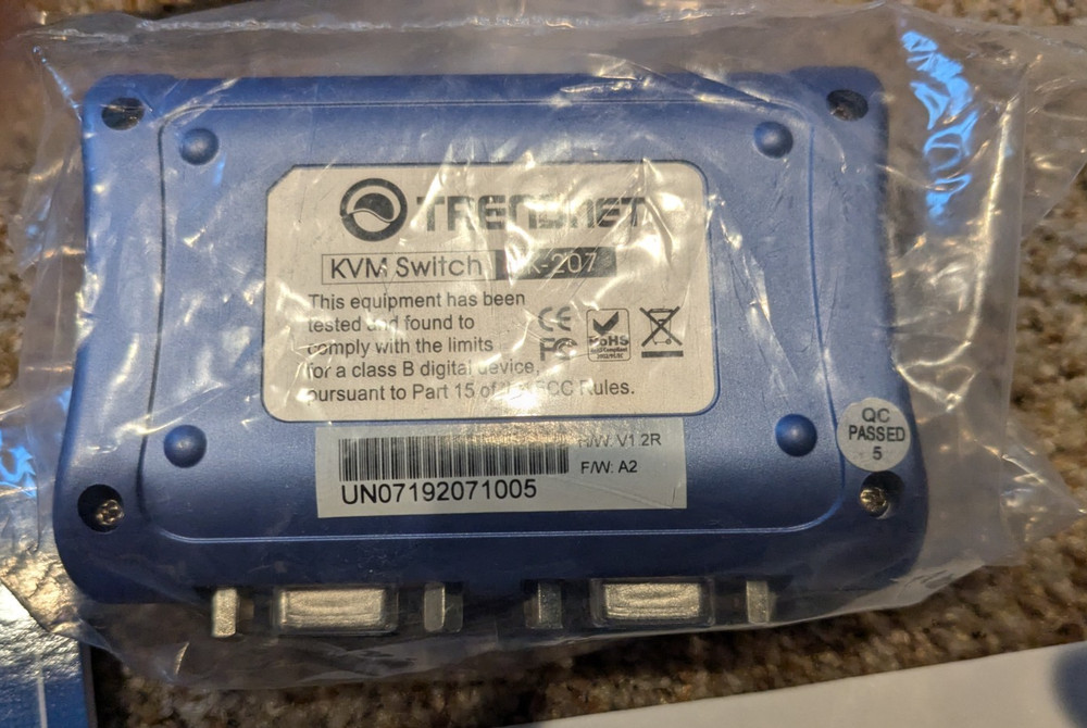 TRENDNET KVM TK-207K 2-port USB KVM Switch Kit