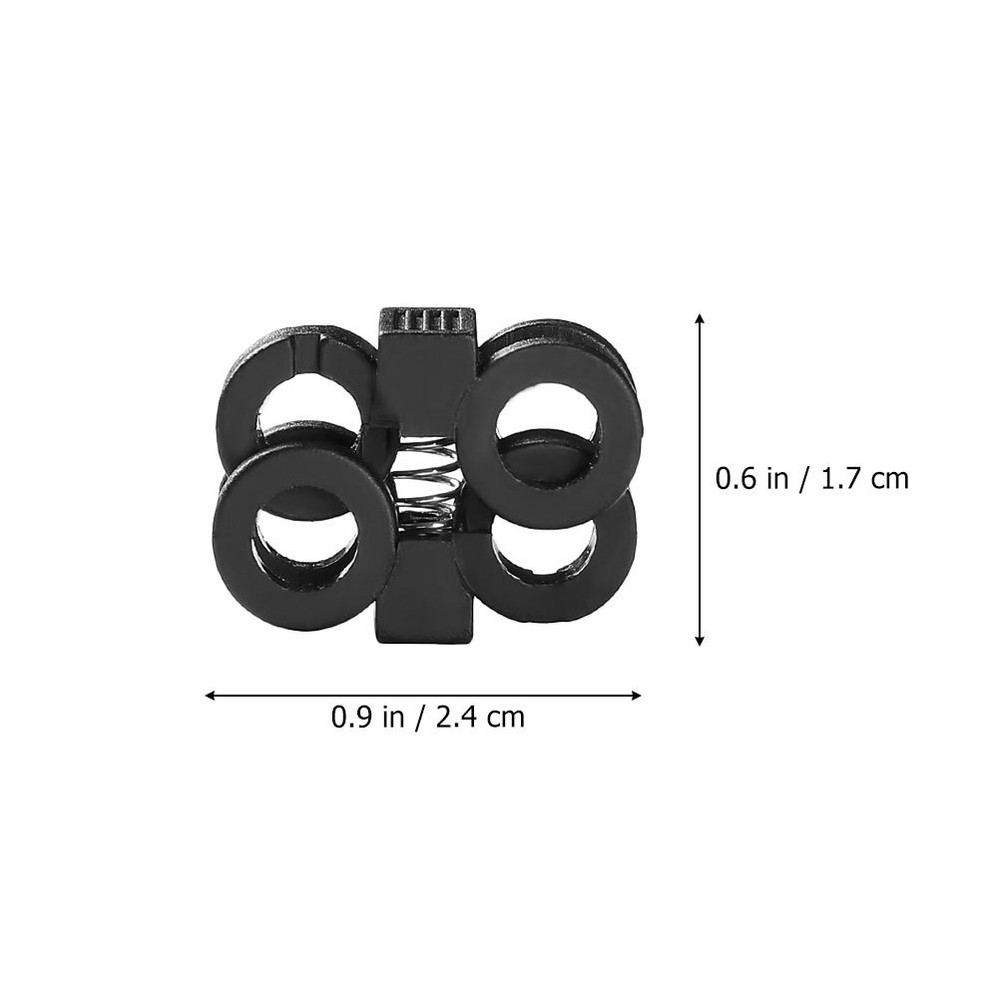 20 Pcs Plastic Buckles Non Adjustable Fastener Locks for Shoes