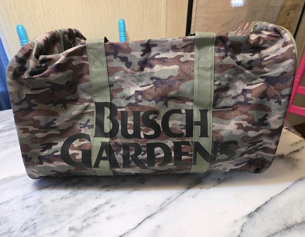Busch Gardens Large Camo Duffle Bag