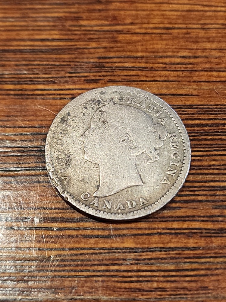 1900 Canada 10 Cents Silver Coin
