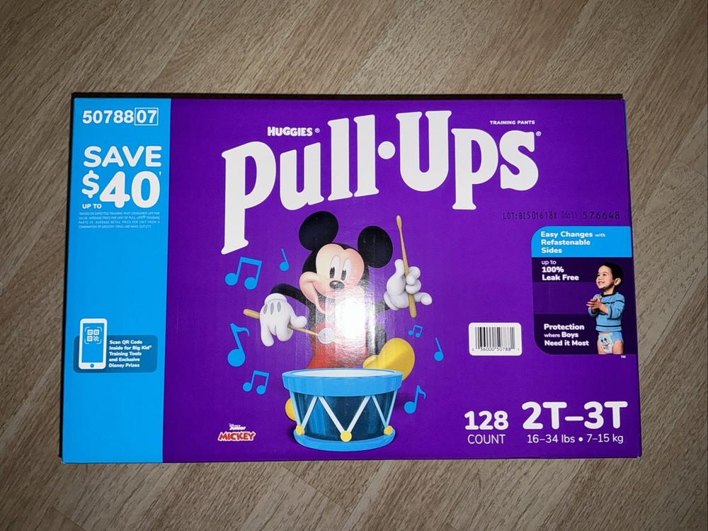 Pull-Ups Disney 2t - 3t CT Mickey Mouse  128 Count