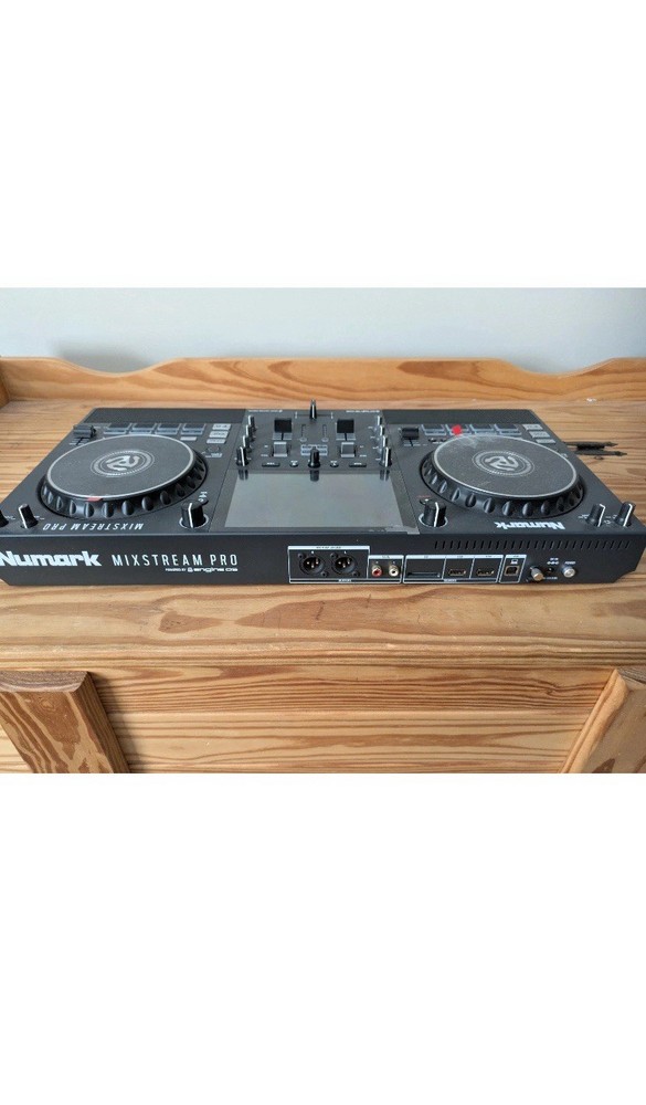 Numark Mixstream Pro Double Deck DJ Controller Built-in Mixer LED Lights XLR USB