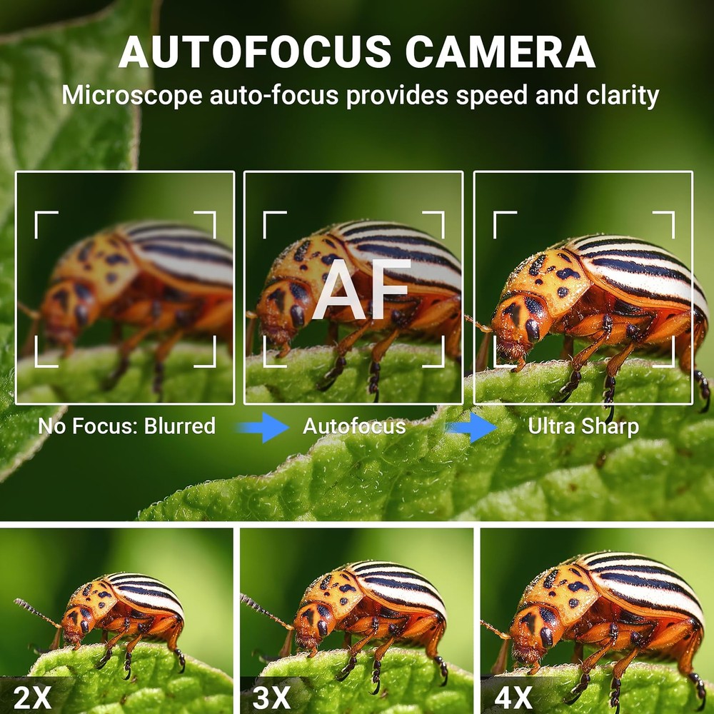 ScopeAround Digital Microscope, Autofocus Handheld Magnifier...