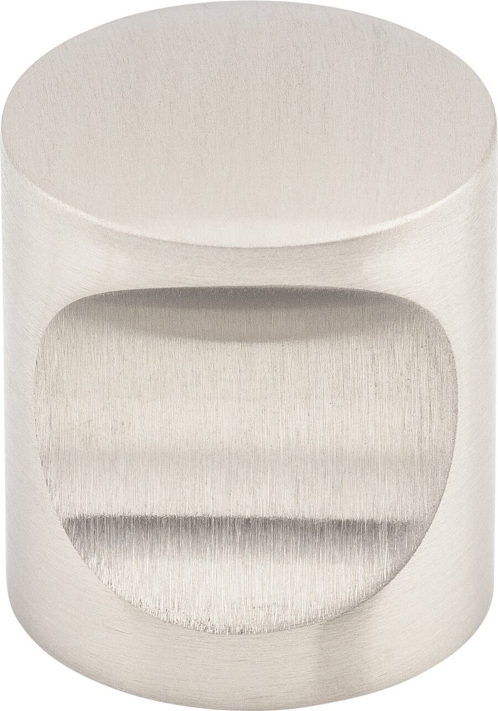 Top Knobs SS22 Indent Knob 1" Brushed Stainless Steel