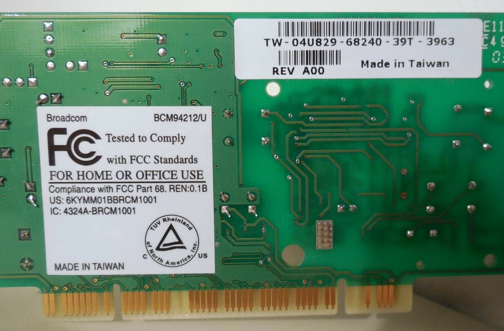 BROADCOM BCM94212/U PCI Modem
