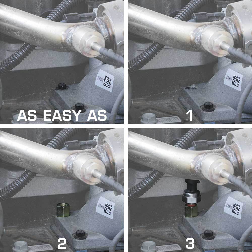 Dodge Ram Cummins 6.7L Turbo Boost Bolt Adapter for Boost Gauge