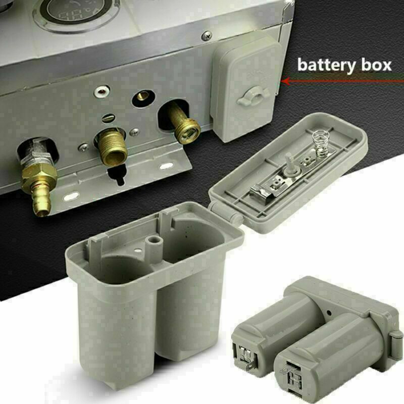 2PCS for Gas Water Heater Parts Plastic Double Compartments Battery Box Case