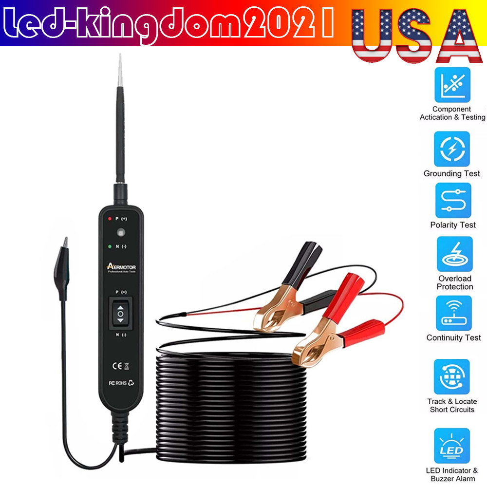 Digital Automotive Car Power Probe Circuit Electrical Tester Test Device System-