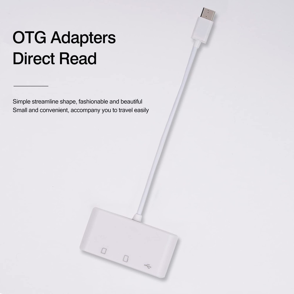 2 Pack SD Card Reader for Android Micro SD Card to USB Adapter USB C SD Card ...