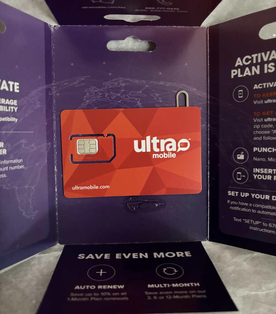Ultra Mobile 1-Month 15GB Plan SIM Kit