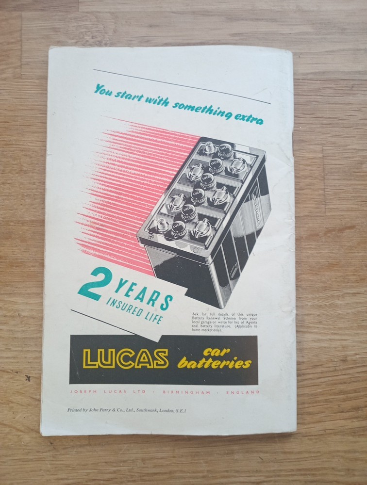 International Trophy Meeting Motor Racing Silverstone May 1952 Programme BRDC