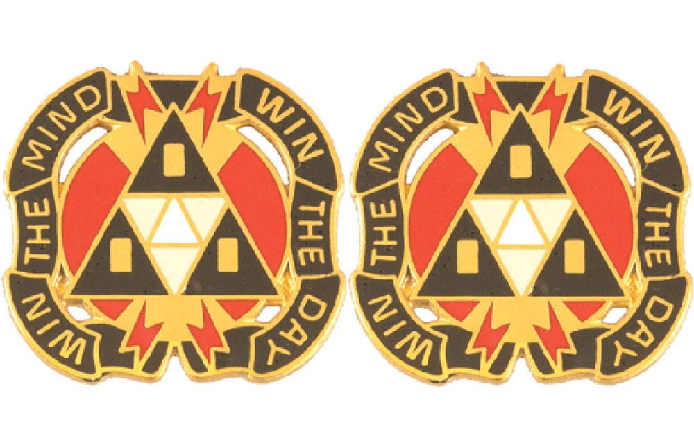 9th PSYOPS Distinctive Unit Insignia - Pair - Win The Mind Win The Day