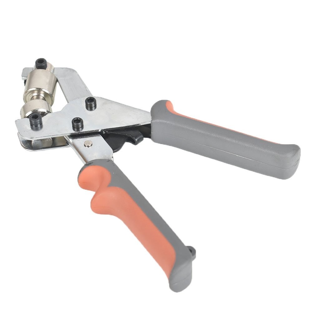 Handheld Hole Punch Pliers Press Tool With 500 Grommets Machine 1/4" (6mm)