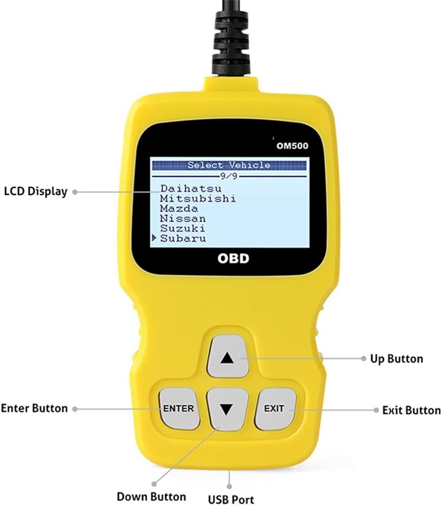 OM500 OBD2 JOBD Diagnostic Scanner Code Reader Check Engine for Japanese Cars