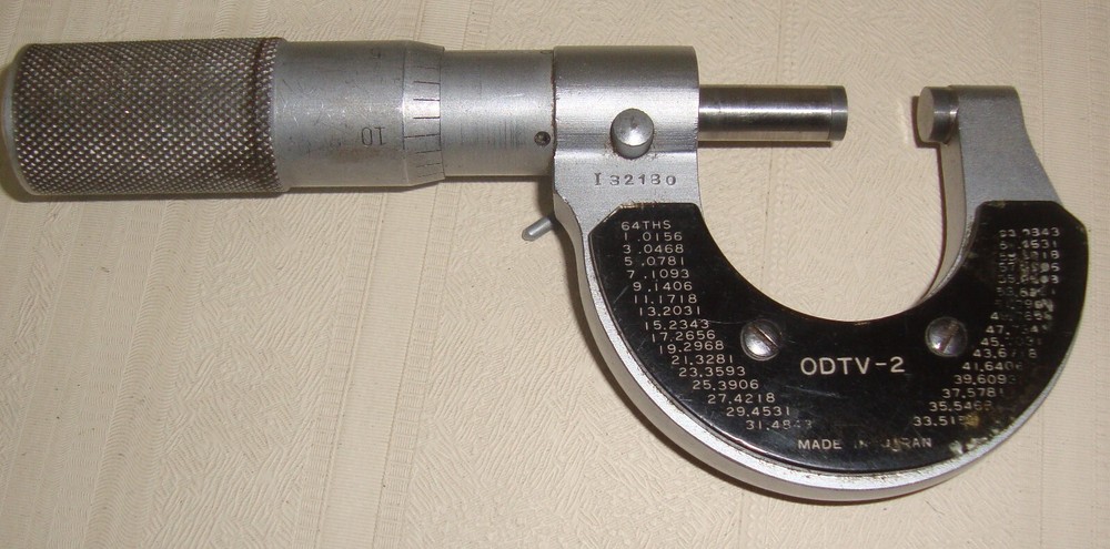 Fowler Outside Micrometer Caliper 0-1" 0.0001" Made in Japan
