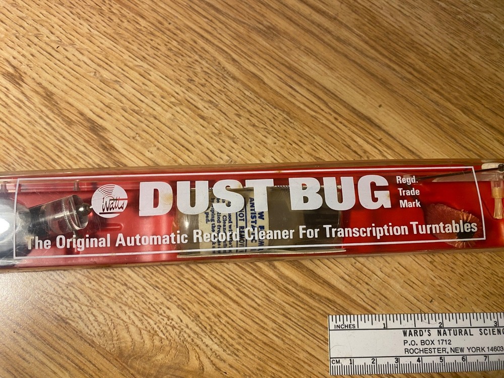 Vintage Turntable WATTS DUST BUG record cleaner kit