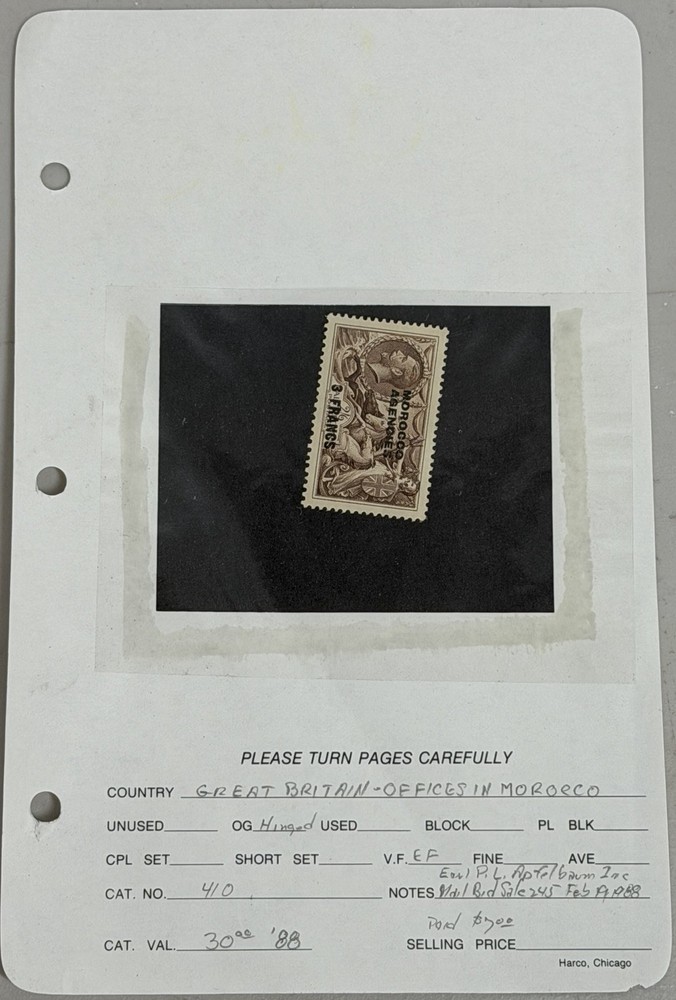 Great Britain Morocco Agencies Stamp