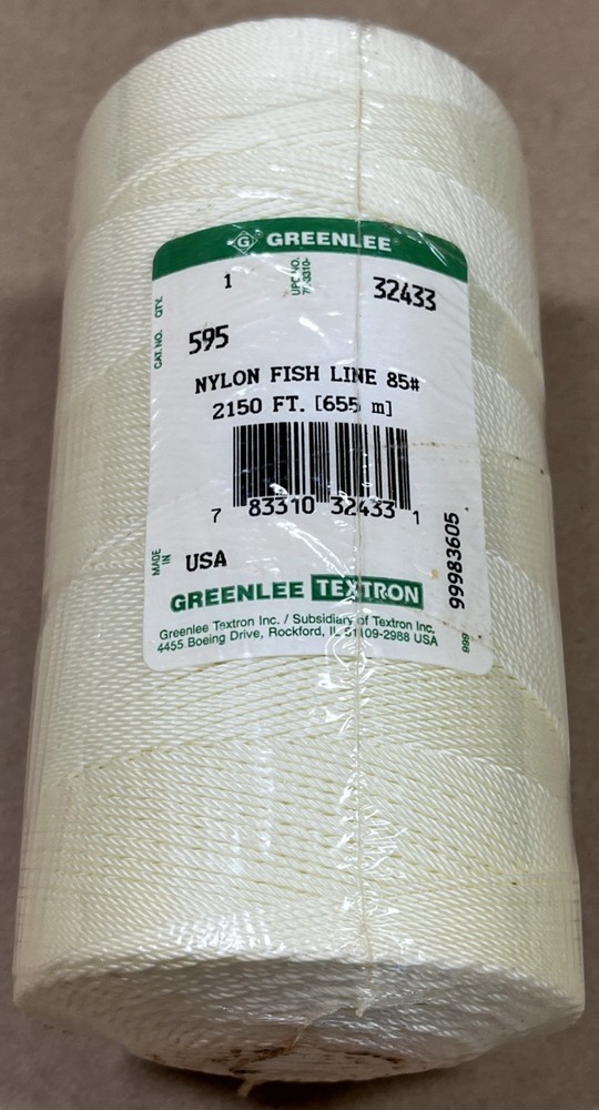 Greenlee 595 Nylon Fish Line 85# 2150 Feet String