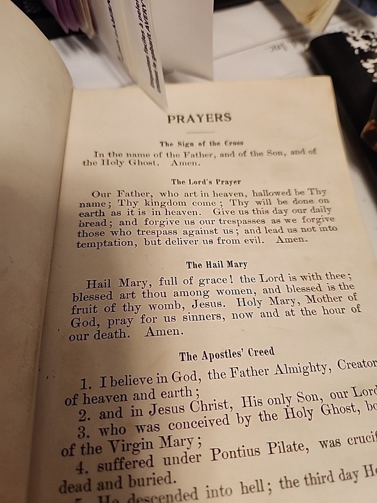 Antique Catechism Book Catholic Religion