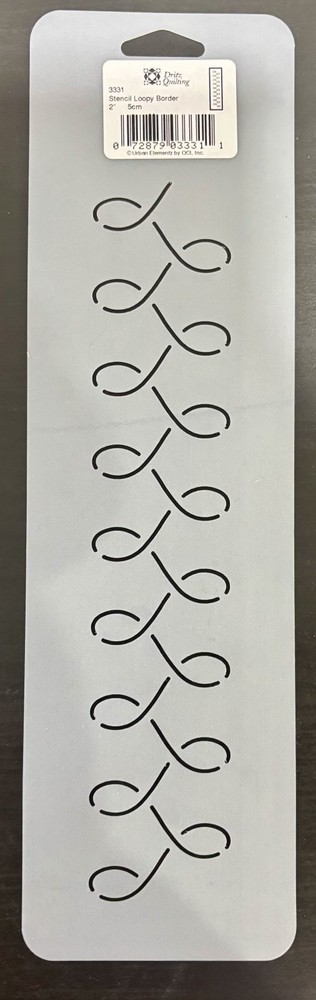 Dritz Quilting Stencil Loopy Border