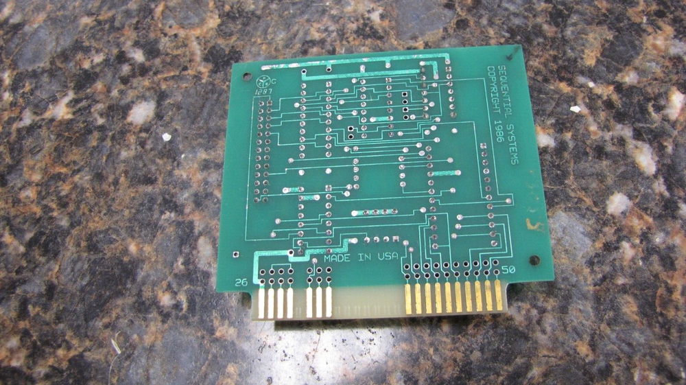 Vintage Sequential Systems REV P288C 1987 Card - GB2
