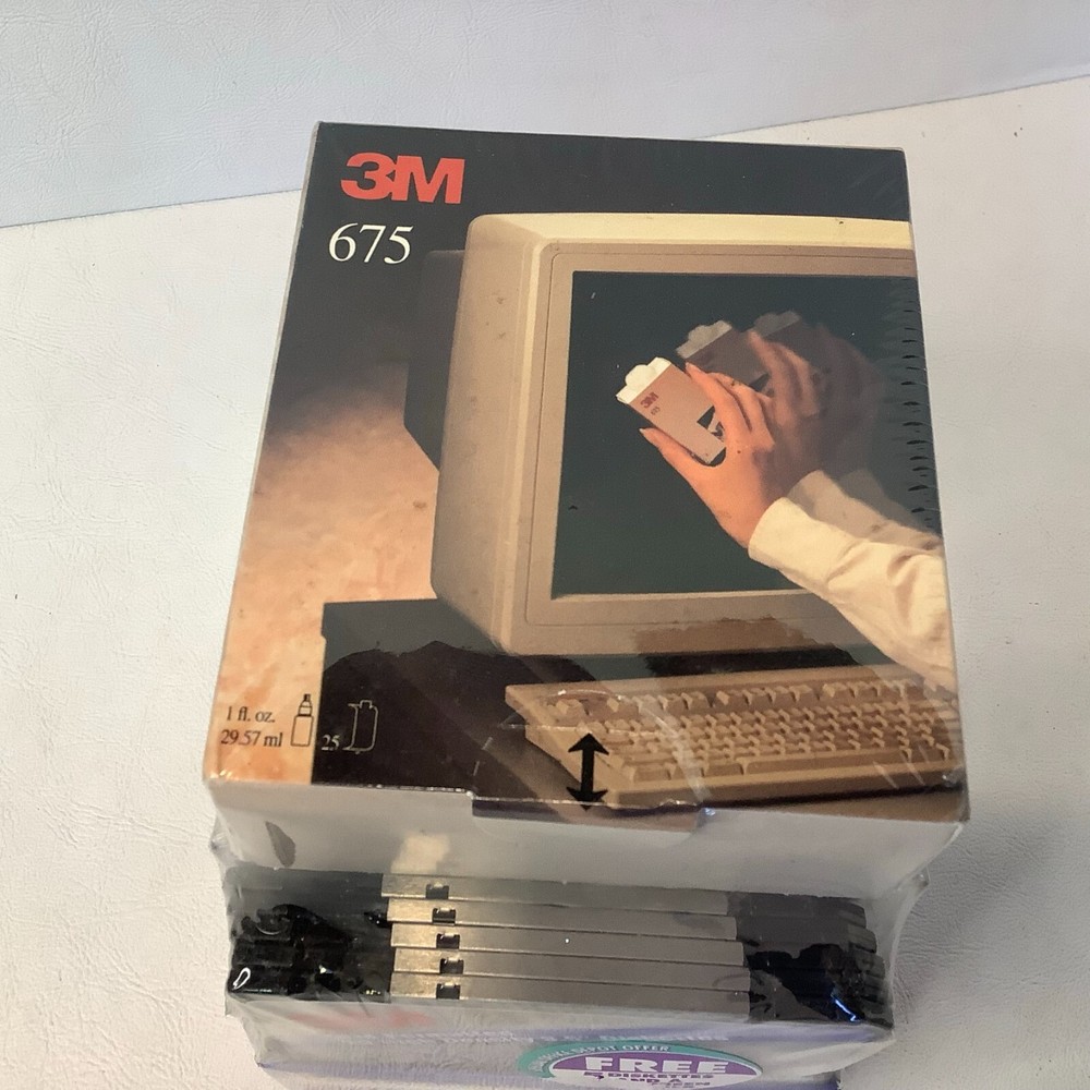 Sealed 3M HD DS 3.5" 25 Floppy Diskettes & Screen Cleaner