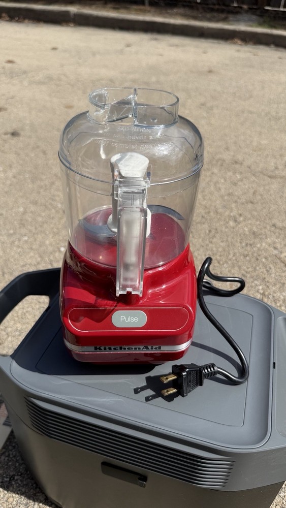 KitchenAid KFC3100ER 3.5 Cup Mini Food Processor Red Tested Working