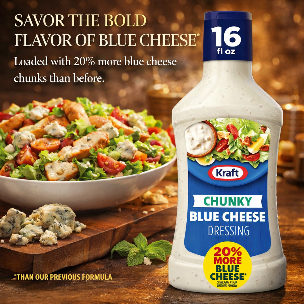 Kraft Chunky Blue Cheese Dressing 16 FL Oz