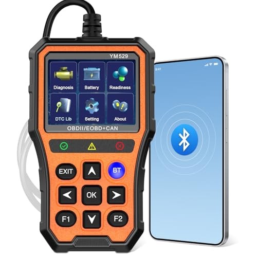 OBD2 Scanner Bluetooth Diagnostic Tool - iOS/Android Compatible - Real-Time