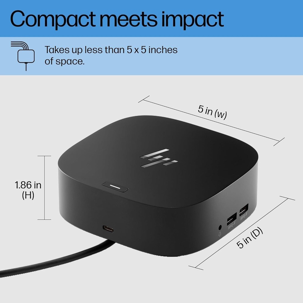 NEW HP USB-C Dock G5 - Single Cable for Charging, Networking, or Data Transfers