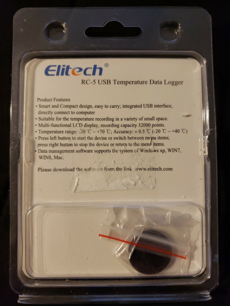 Elitech Rc-5 Usb Temperature Data Logger Recorder 32000 Points High Accuracy