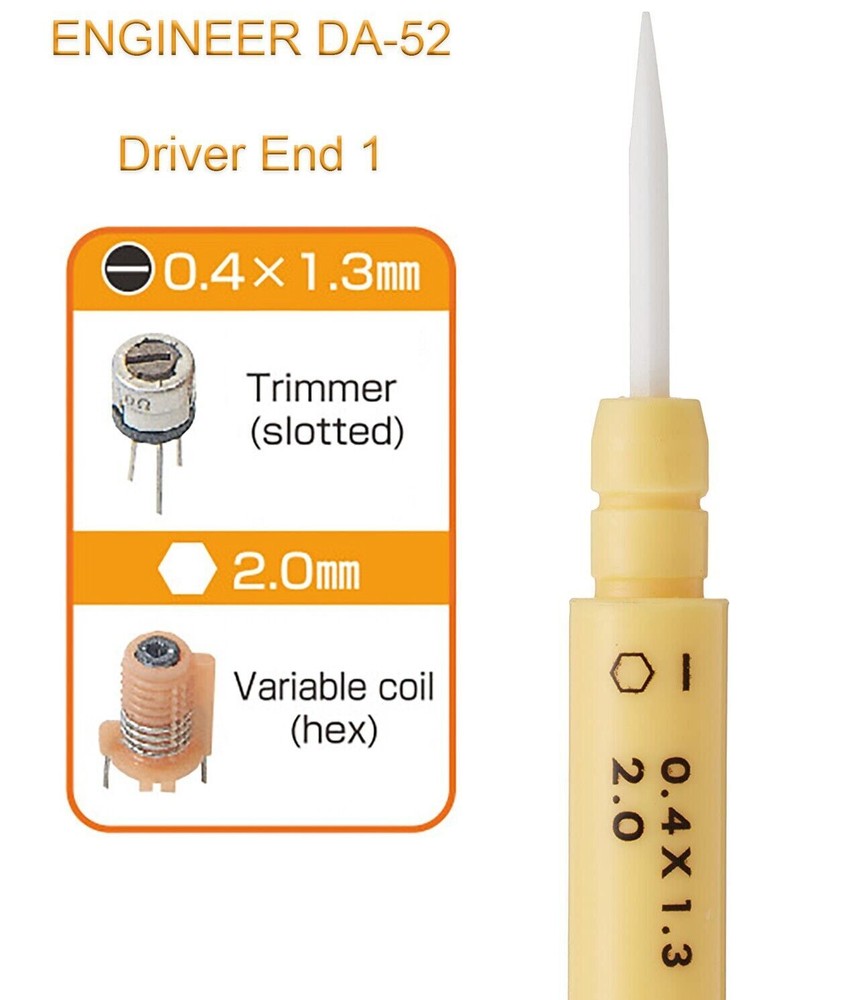 Ceramic Alignment SCREWDRIVER Trim Pot Trimmer Driver / adjuster ENGINEER DA-52