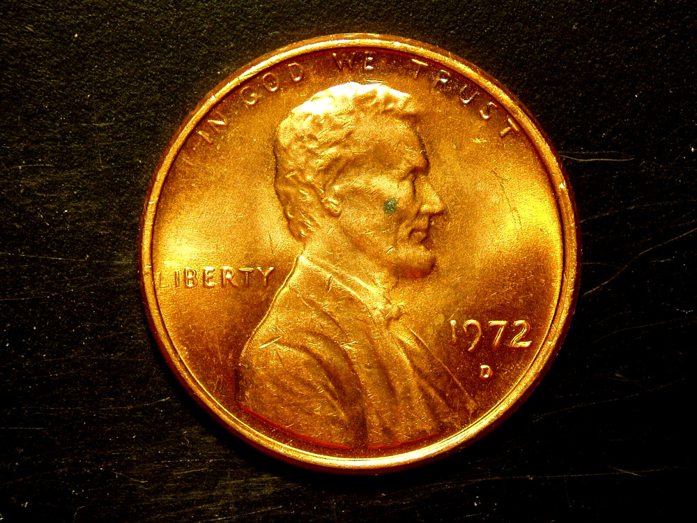 1972-D UNC LINCOLN MEMORIAL CENT #6
