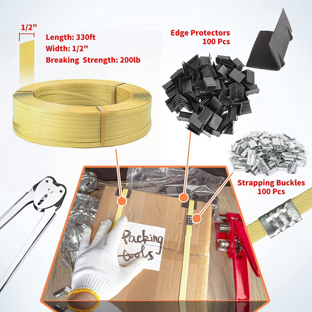 Pallet PP Plastic Strapping Kit, Packaging Banding Tensioning Tool, He