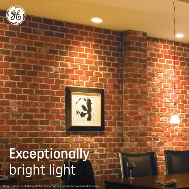 GE Ultra Bright LED 100 Watt Replacement, Daylight, G25 Vanity - 2 Globe Bulbs