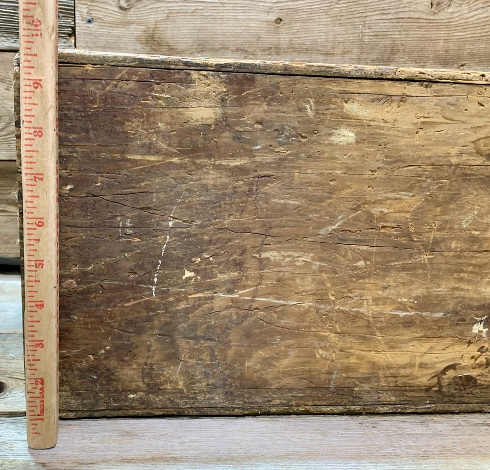 Old Pine Wood Toolbox, Carpenters Caddy, 33"