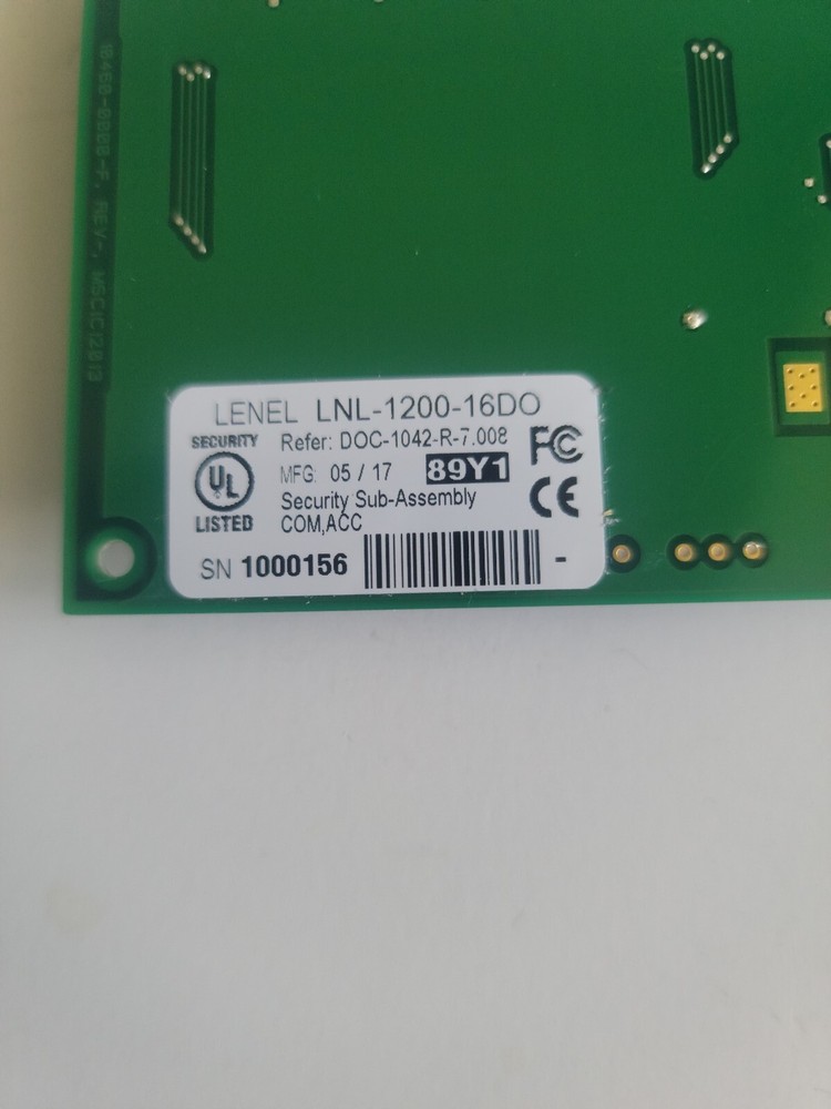 Lenel Control Module Output Board LNL-1200-16DO Security Sub Assembly 12 VDC