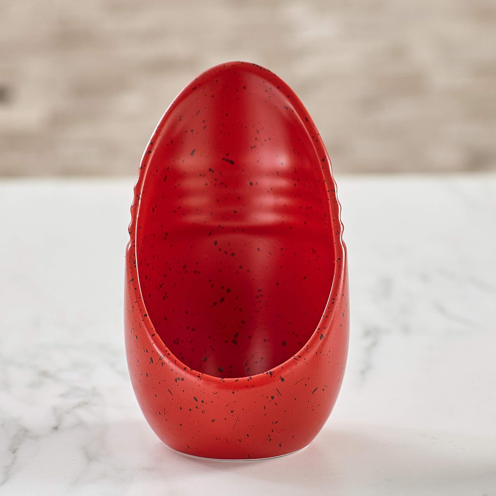 Speckled Upright Spoon Rests - Barn Red