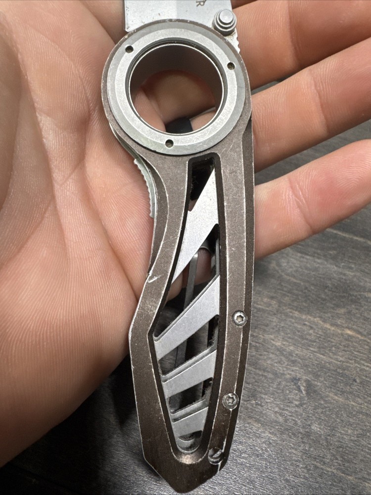 GERBER REMIX FOLDING KNIFE LINER LOCK No SERRATIONS BLADE