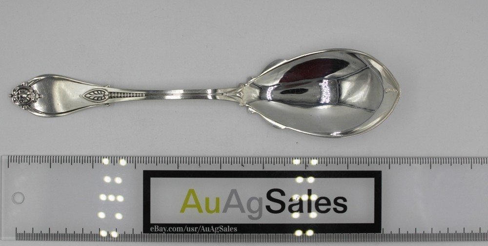 Antique Whiting Mfg Co. 1871 Solid Sterling Silver Pudding Spoon {Armor} 9"
